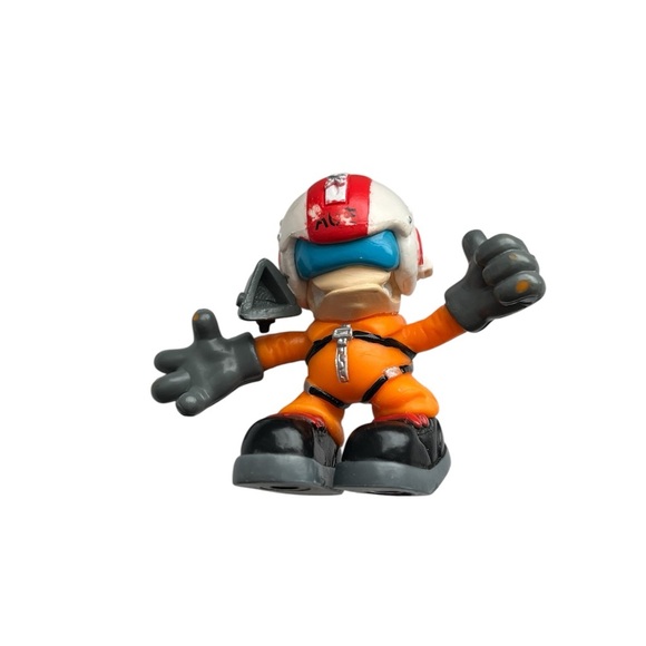 Tech Deck dude Action Figure with Orange Suit and Red Helmet - Picture 1 of 4